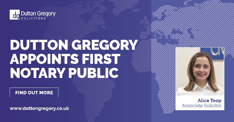Dutton Gregory Appoints its first Notary Public