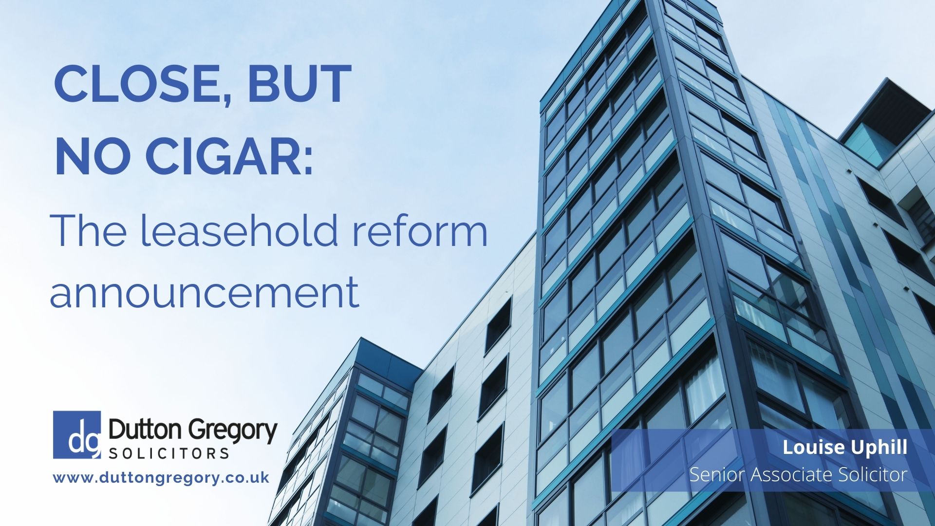 Close, but no cigar: the leasehold reform announcement
