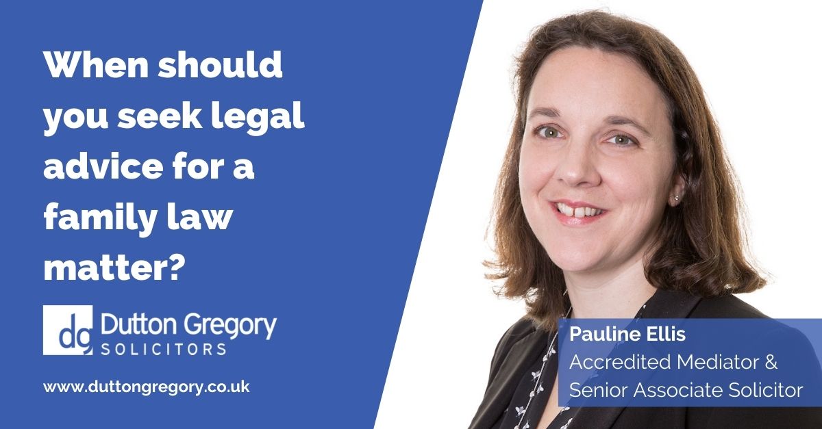 When should you seek legal advice for a family law matter?