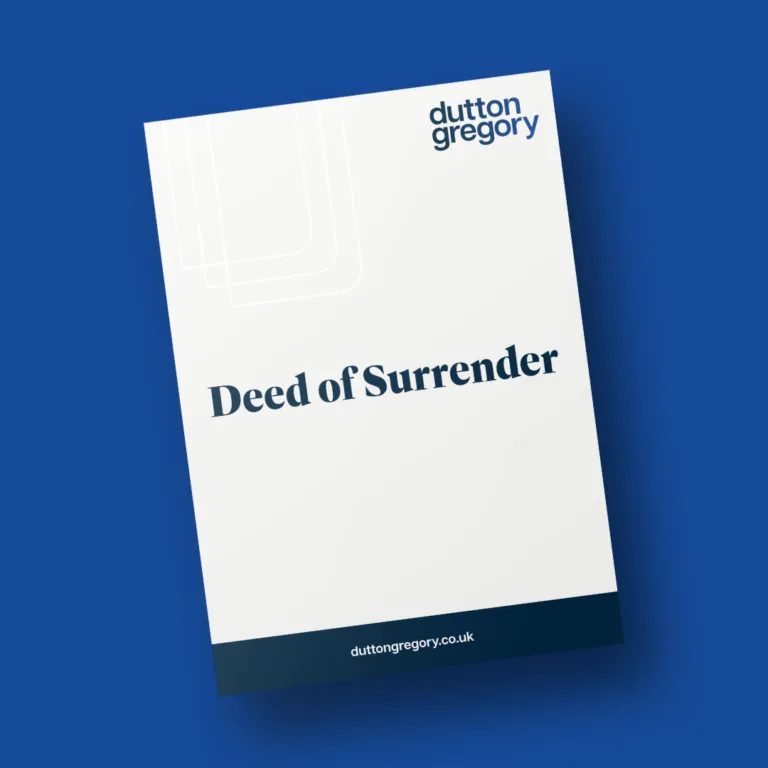 Deed of Surrender Download